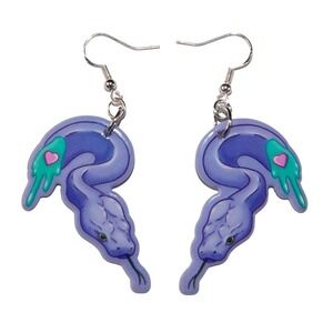 Snake Creepy Cute Kawaii Horror Earrings hypoallergenic nickel free 925